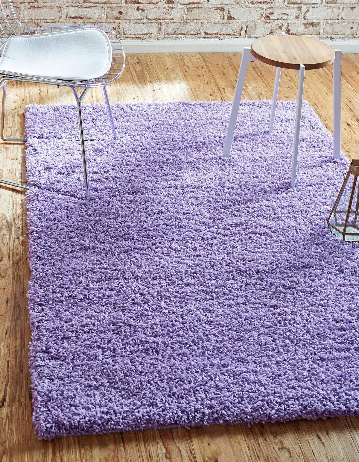 Plush Oasis Collection Area Rug - Serenity (Lilac) Rectangle Lilac  lifestyle 35
