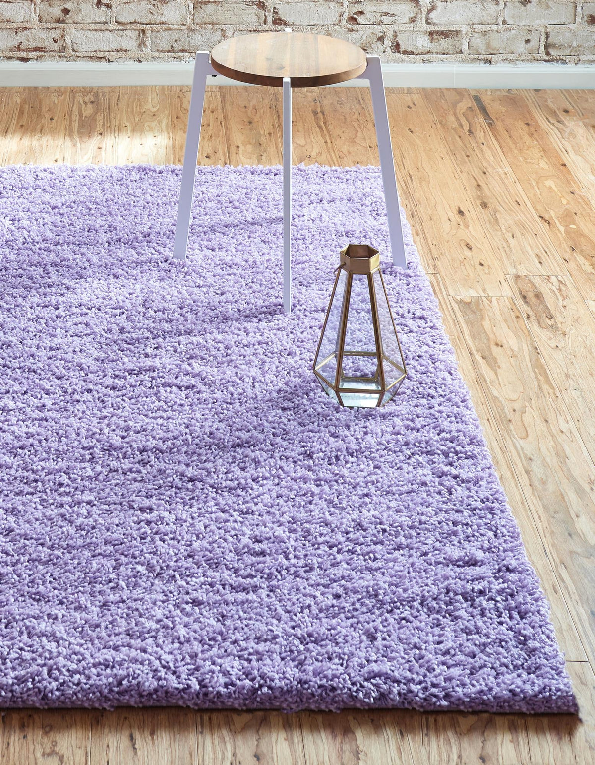 Plush Oasis Collection Area Rug - Serenity (Lilac) Rectangle Lilac  lifestyle 36