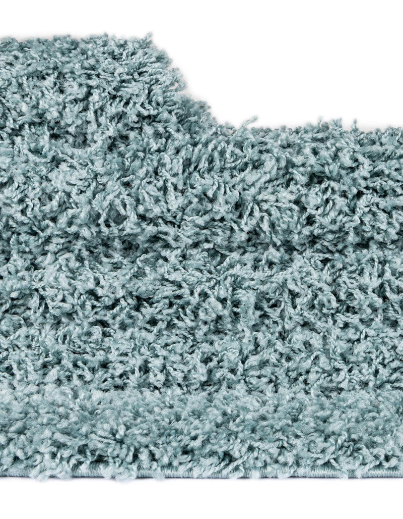 Plush Oasis Collection Area Rug - Serenity (Light Slate Blue) Square Light Slate Blue  lifestyle 88