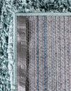 Plush Oasis Collection Area Rug - Serenity (Light Slate Blue) Square Light Slate Blue  lifestyle 90