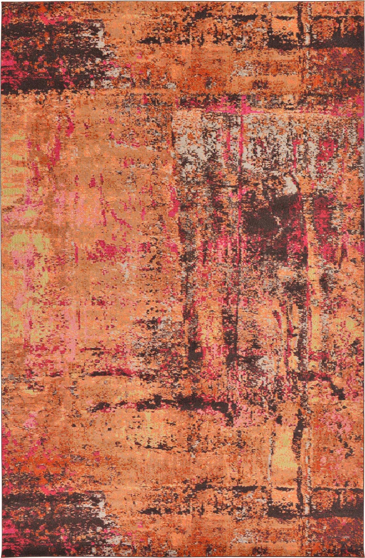 Marrakesh Elegance Collection Area Rug -  Ennakhil Rectangular Orange  lifestyle 13