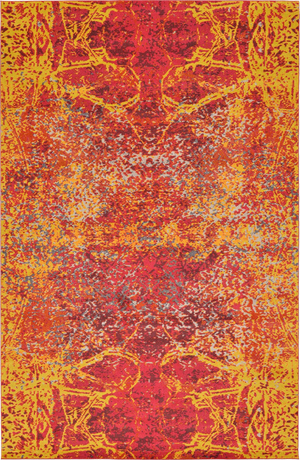 Marrakesh Elegance Collection Area Rug -  Tiznit Rectangular Red  lifestyle 13