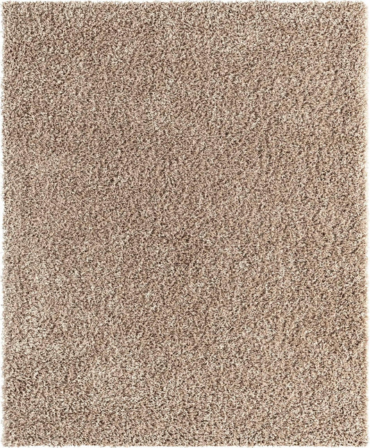 Plush Oasis Collection Area Rug - Serenity (Taupe) Rectangle Taupe  lifestyle 2