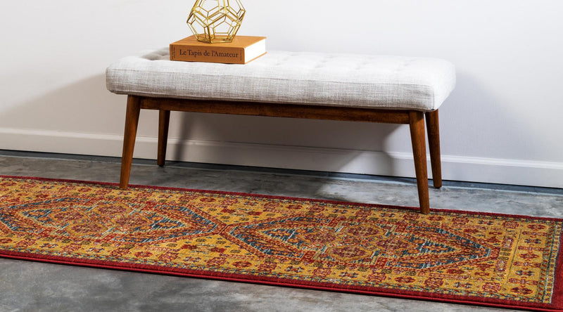 Persian Elegance Collection Area Rug -  Fars Runner Navy Blue  lifestyle 18