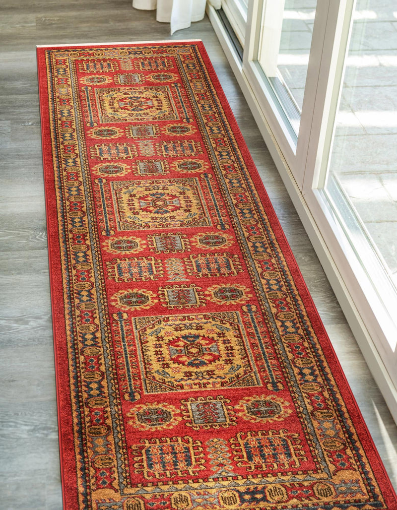 Persian Elegance Collection Area Rug -  Hamedan Runner Red  lifestyle 35