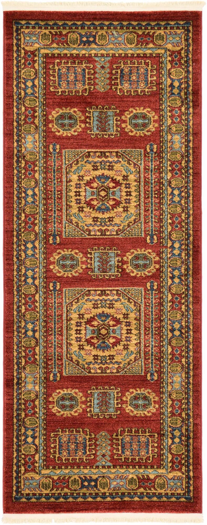 Persian Elegance Collection Area Rug -  Zanjan Runner Red  lifestyle 29