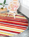 Venetian Elegance Collection Area Rug -  Caorle Round Multi  lifestyle 19