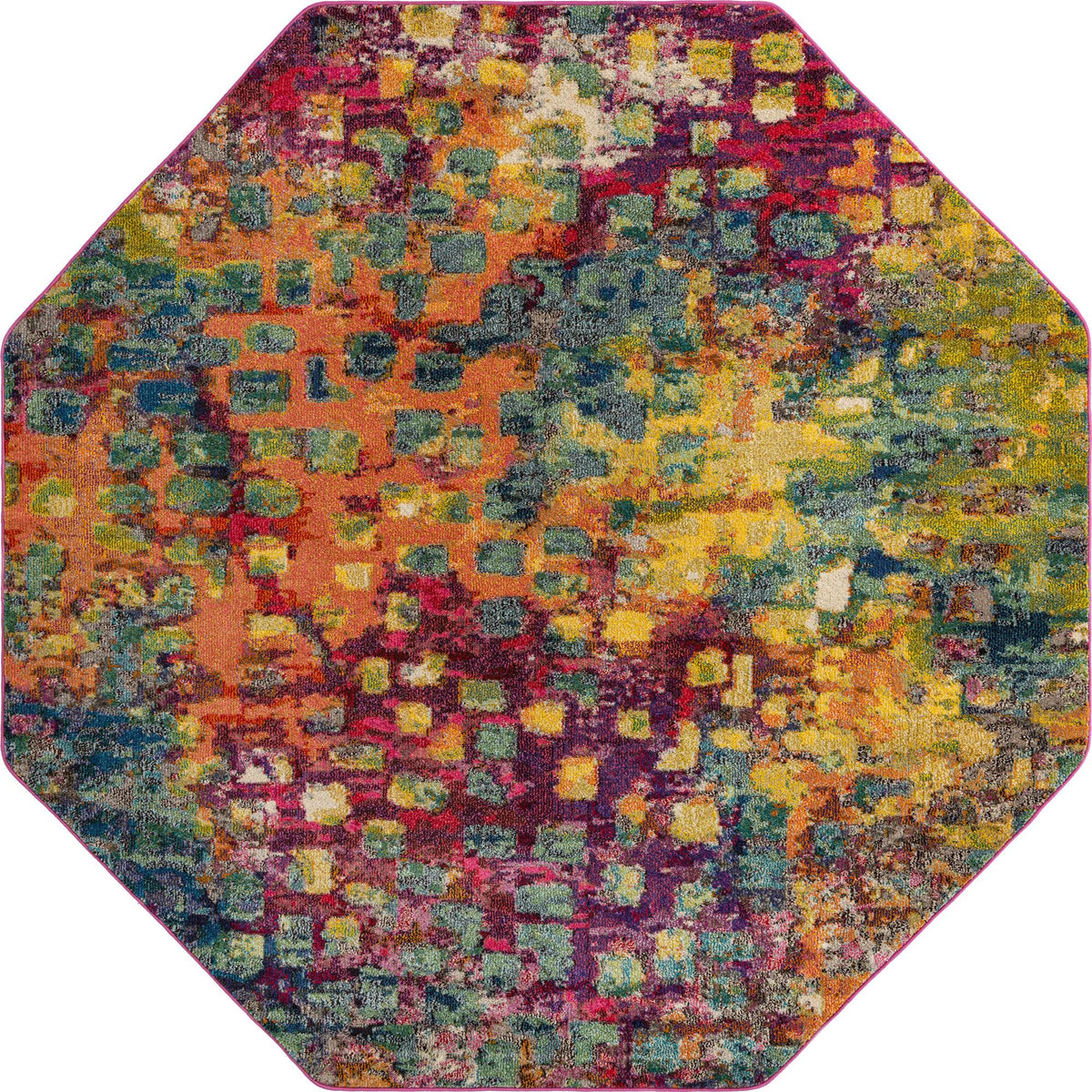 Sevilla Splendor Collection Area Rug - Alcazar Octagon Multi  lifestyle 71