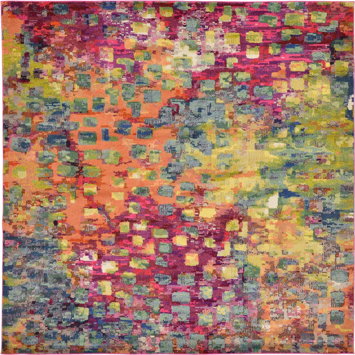 Sevilla Splendor Collection Area Rug - Alcazar Square Multi  lifestyle 70