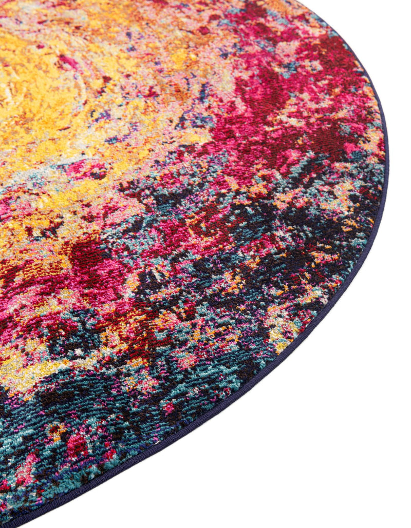 Marrakesh Elegance Collection Area Rug -  Akka Round Multi  lifestyle 79
