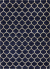 Lattice Gardens Collection Area Rug -  Bloomfield (Dark Blue) Rectangle Dark Blue  lifestyle 5