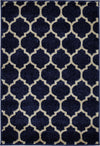 Lattice Gardens Collection Area Rug -  Bloomfield (Dark Blue) Rectangle Dark Blue  lifestyle 4