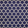 Lattice Gardens Collection Area Rug -  Bloomfield (Navy Blue) Square Navy Blue  lifestyle 13