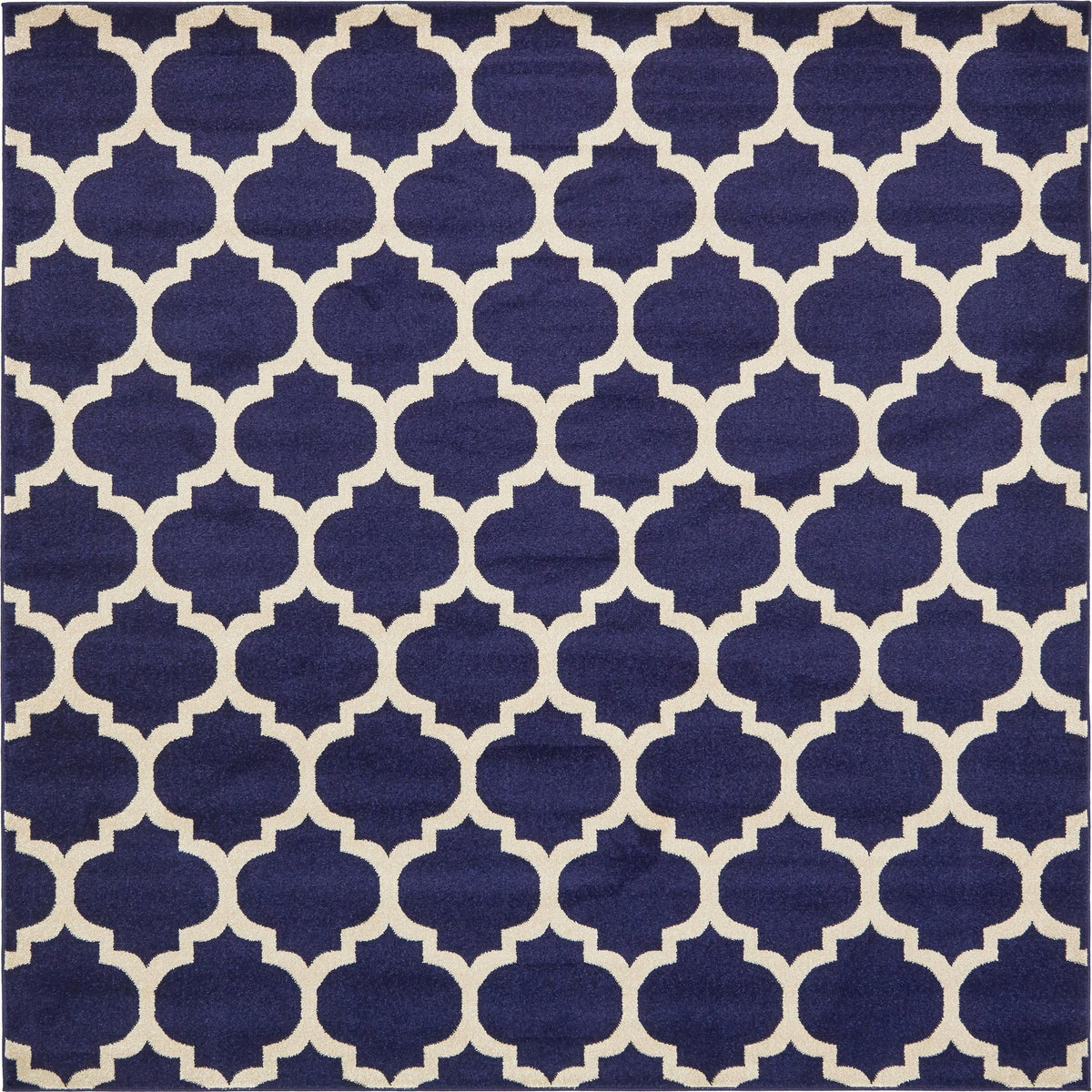 Lattice Gardens Collection Area Rug -  Bloomfield (Navy Blue) Square Navy Blue  lifestyle 13