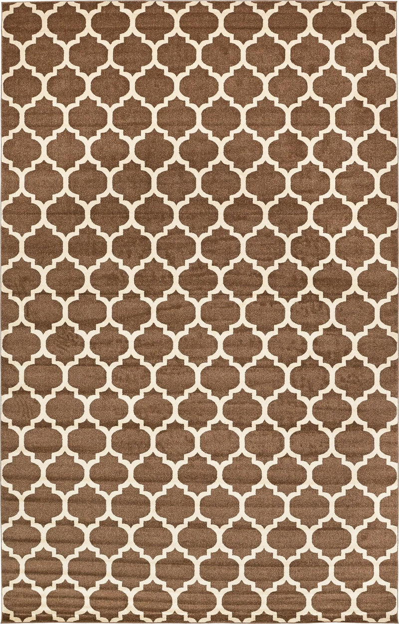 Lattice Gardens Collection Area Rug -  Bloomfield (Brown) Rectangular Brown  lifestyle 20