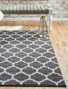 Lattice Gardens Collection Area Rug -  Bloomfield (Brown) Rectangle Brown  lifestyle 3