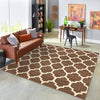 Lattice Gardens Collection Area Rug -  Bloomfield (Brown) Square Brown  lifestyle 88