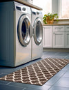 Lattice Gardens Collection Area Rug -  Bloomfield (Brown) Runner Brown  lifestyle 27