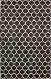 Lattice Gardens Collection Area Rug -  Bloomfield (Black) Rectangular Black  lifestyle 17