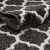 Lattice Gardens Collection Area Rug -  Bloomfield (Black) Square Black  lifestyle 35
