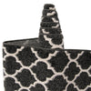 Lattice Gardens Collection Area Rug -  Bloomfield (Black) Square Black  lifestyle 55