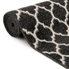 Lattice Gardens Collection Area Rug -  Bloomfield (Black) Square Black  lifestyle 59