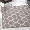 Lattice Gardens Collection Area Rug -  Bloomfield (Dark Gray) Square Dark Gray  lifestyle 20