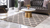 Lattice Gardens Collection Area Rug -  Bloomfield (Dark Gray) Square Dark Gray  lifestyle 24