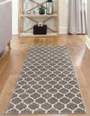 Lattice Gardens Collection Area Rug -  Bloomfield (Dark Gray) Runner Dark Gray  lifestyle 27