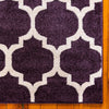 Lattice Gardens Collection Area Rug -  Bloomfield (Purple) Square Purple  lifestyle 56