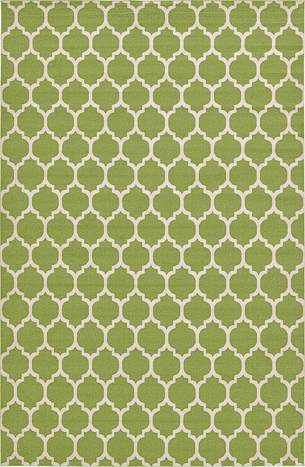 Lattice Gardens Collection Area Rug -  Bloomfield (Light Green) Rectangular Light Green  lifestyle 17