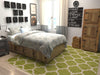 Lattice Gardens Collection Area Rug -  Bloomfield (Light Green) Square Light Green  lifestyle 22