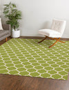 Lattice Gardens Collection Area Rug -  Bloomfield (Light Green) Square Light Green  lifestyle 20