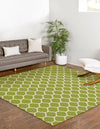 Lattice Gardens Collection Area Rug -  Bloomfield (Light Green) Square Light Green  lifestyle 26
