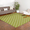 Lattice Gardens Collection Area Rug -  Bloomfield (Light Green) Square Light Green  lifestyle 87