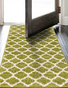 Lattice Gardens Collection Area Rug -  Bloomfield (Light Green) Runner Light Green  lifestyle 34