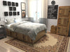 Tabriz Tapestry Collection Area Rug - Azerbaijan (Ivory) Square Ivory  lifestyle 22