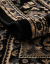 Tabriz Tapestry Collection Area Rug - Azerbaijan (Black) Rectangle Black  lifestyle 14