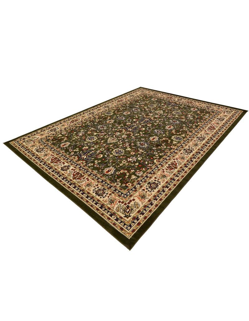 Isfahan Elegance Collection Area Rug - Naghsh-e Jahan (Green) Rectangle Green  lifestyle 18