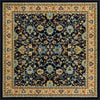 Isfahan Elegance Collection Area Rug - Naghsh-e Jahan (Navy Blue) Square Navy Blue  lifestyle 18