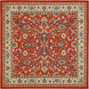 Isfahan Elegance Collection Area Rug - Naghsh-e Jahan (Terracotta) Square Terracotta  lifestyle 13