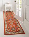 Isfahan Elegance Collection Area Rug - Naghsh-e Jahan (Terracotta) Runner Terracotta  lifestyle 15