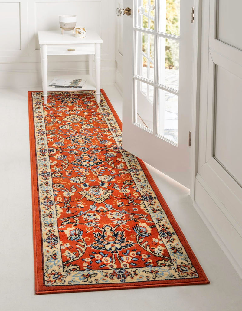 Isfahan Elegance Collection Area Rug - Naghsh-e Jahan (Terracotta) Runner Terracotta  lifestyle 15