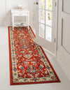 Isfahan Elegance Collection Area Rug - Naghsh-e Jahan (Terracotta) Runner Terracotta  lifestyle 33