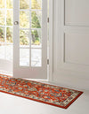 Isfahan Elegance Collection Area Rug - Naghsh-e Jahan (Terracotta) Runner Terracotta  lifestyle 34
