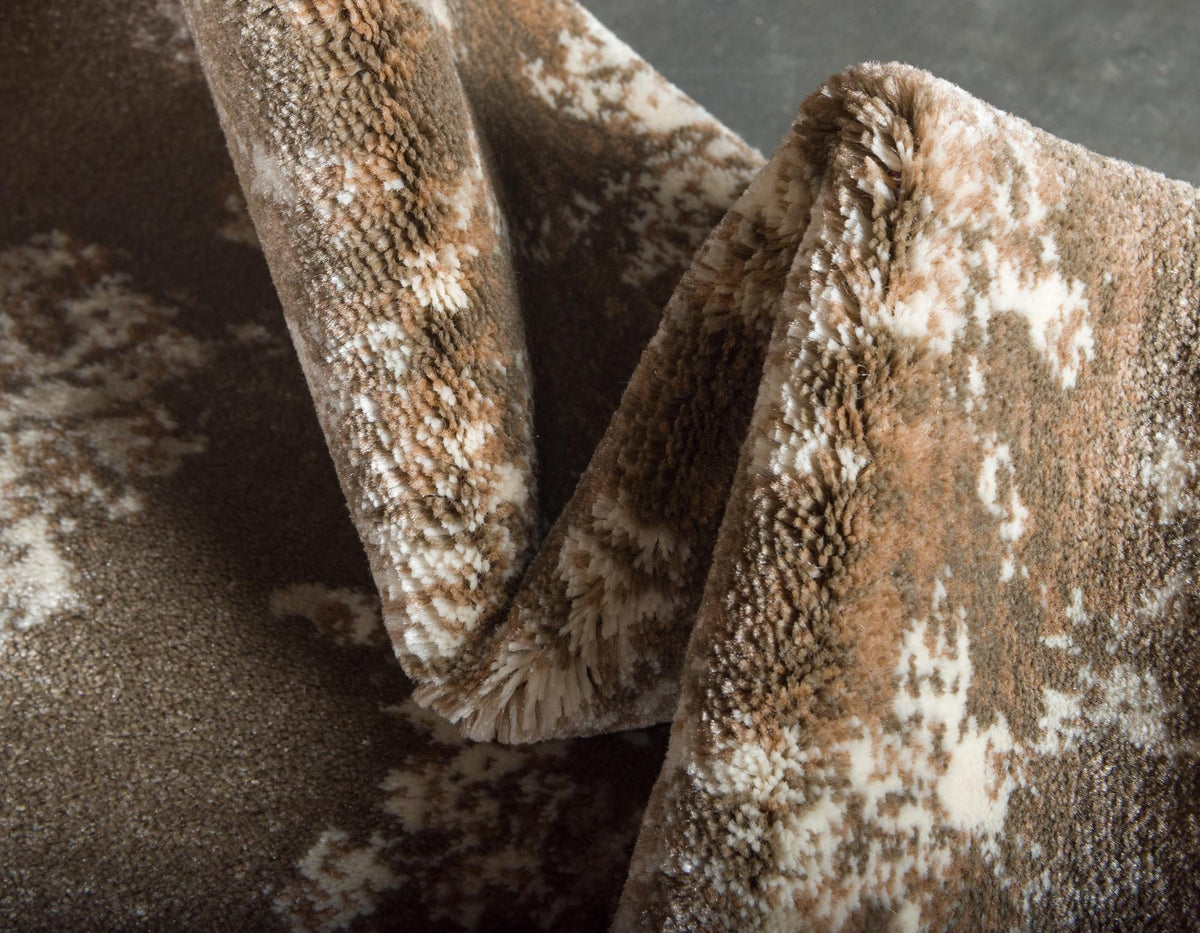 Copenhagen Dahlia Collection Area Rug - Frederiksberg Rectangle Taupe  lifestyle 14