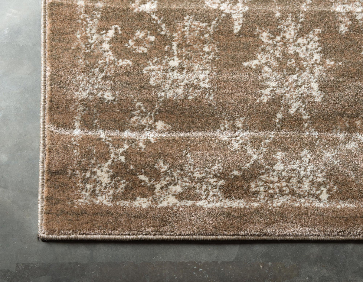 Copenhagen Dahlia Collection Area Rug - Frederiksberg Rectangle Taupe  lifestyle 16