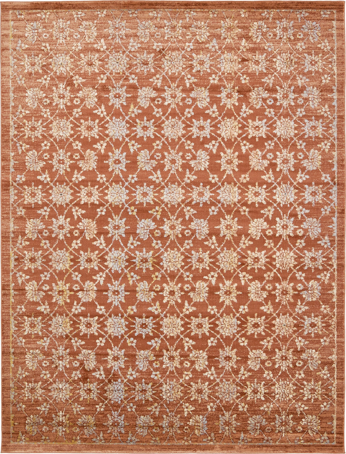 Copenhagen Dahlia Collection Area Rug - Frederiksberg Rectangle Brick Red  lifestyle 3