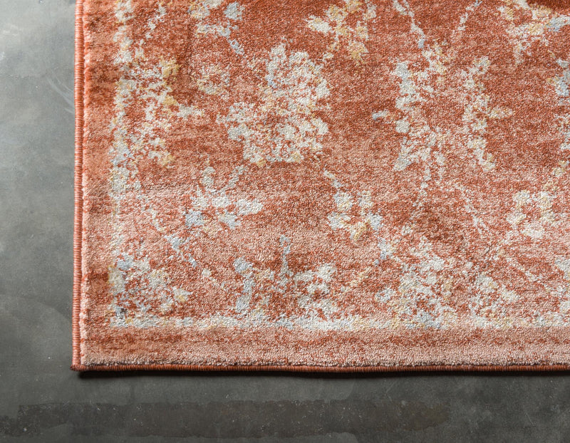 Copenhagen Dahlia Collection Area Rug - Frederiksberg Rectangle Brick Red  lifestyle 17