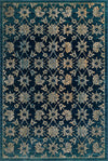 Copenhagen Dahlia Collection Area Rug - Frederiksberg Rectangle Navy Blue  lifestyle 5